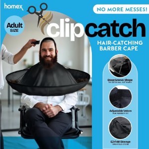Picture of ClipCatch Barber Cape Adult Size Black